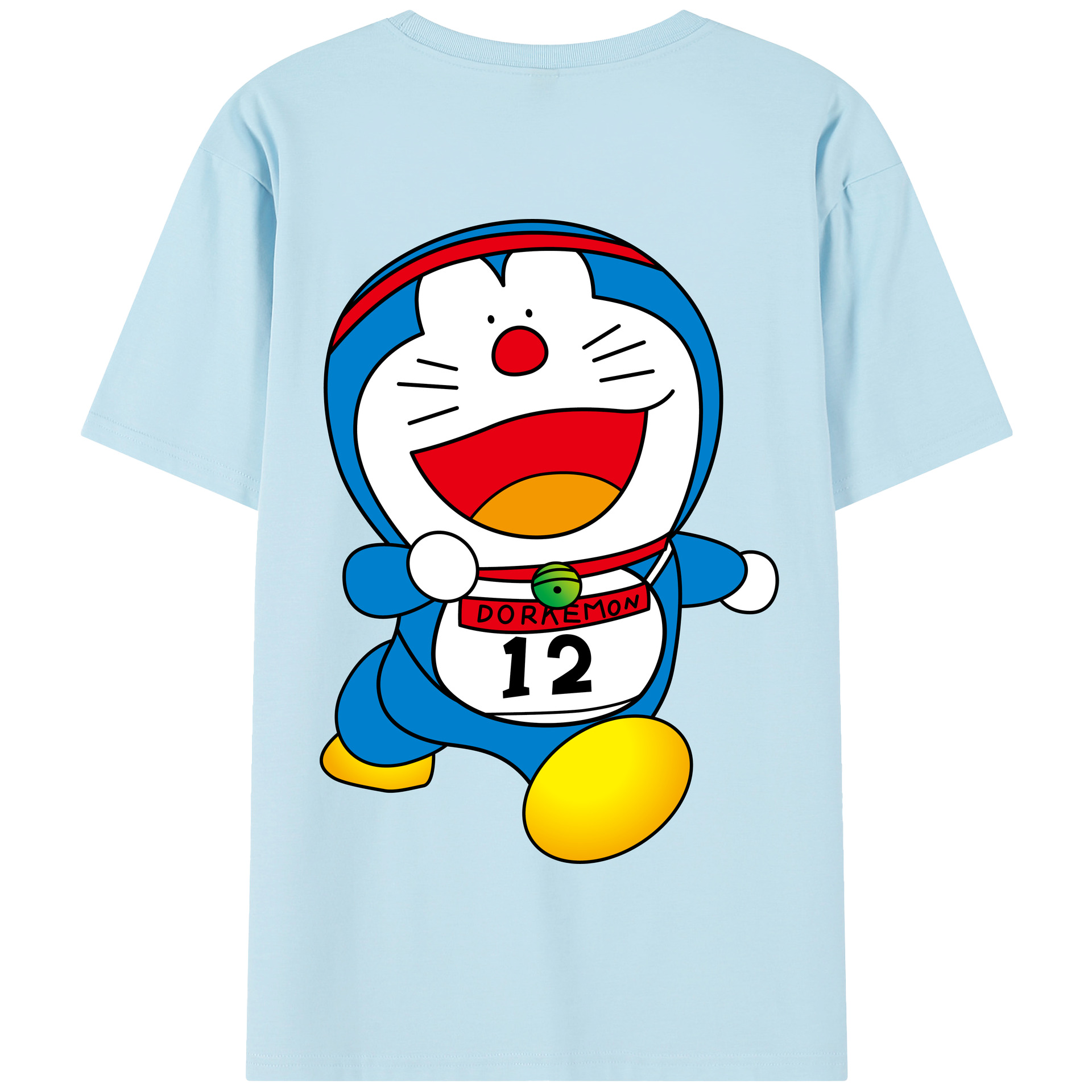 （画像用） ドラえもん Doraemon 綿100％半袖Tシャツ（背面プリント）